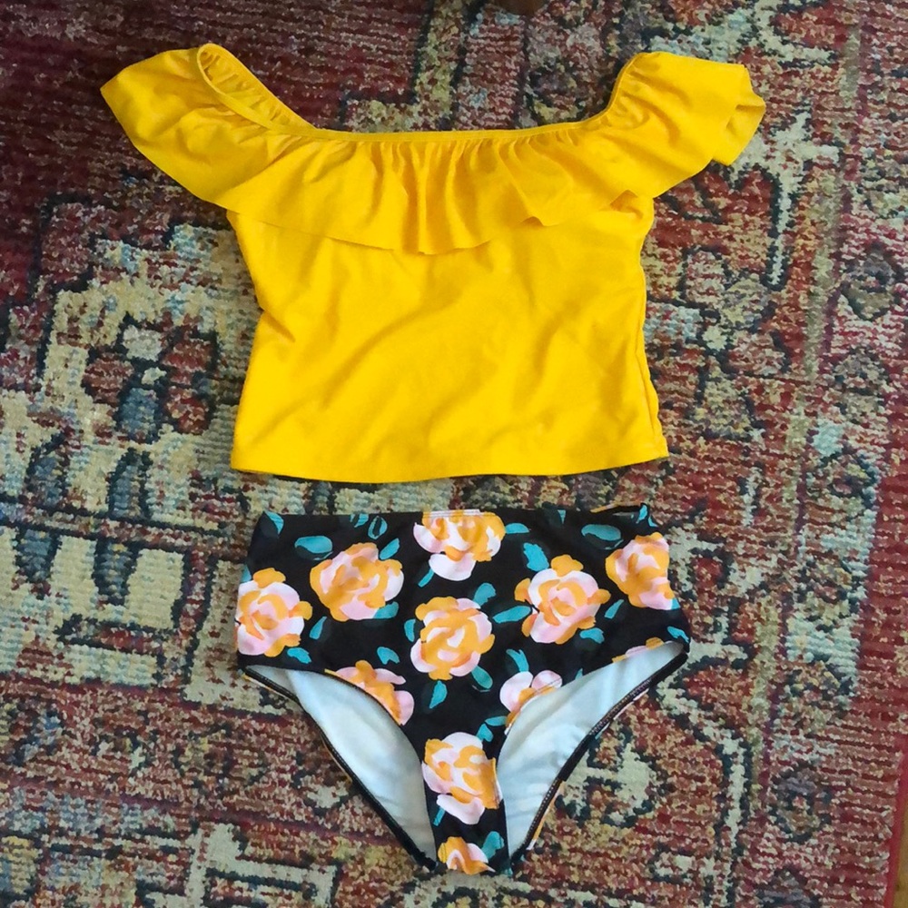 Two piece swim suit